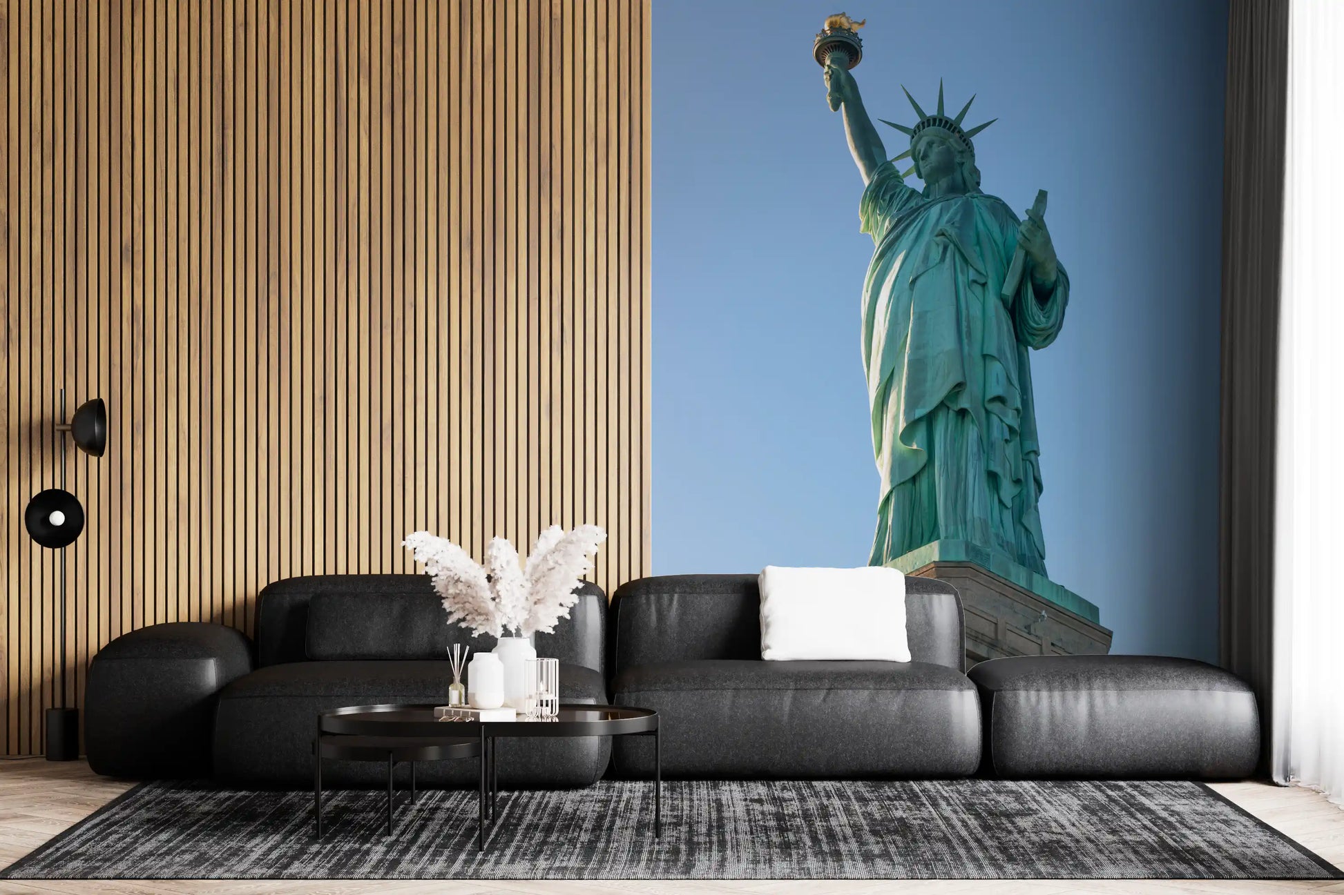 Iconic Lady Liberty Statue Wall Mural