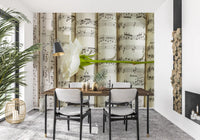 Melodic White Bloom Harmony Wall Mural