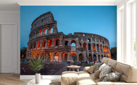 Ancient Roman Monument Dusk Scenery Wall Mural