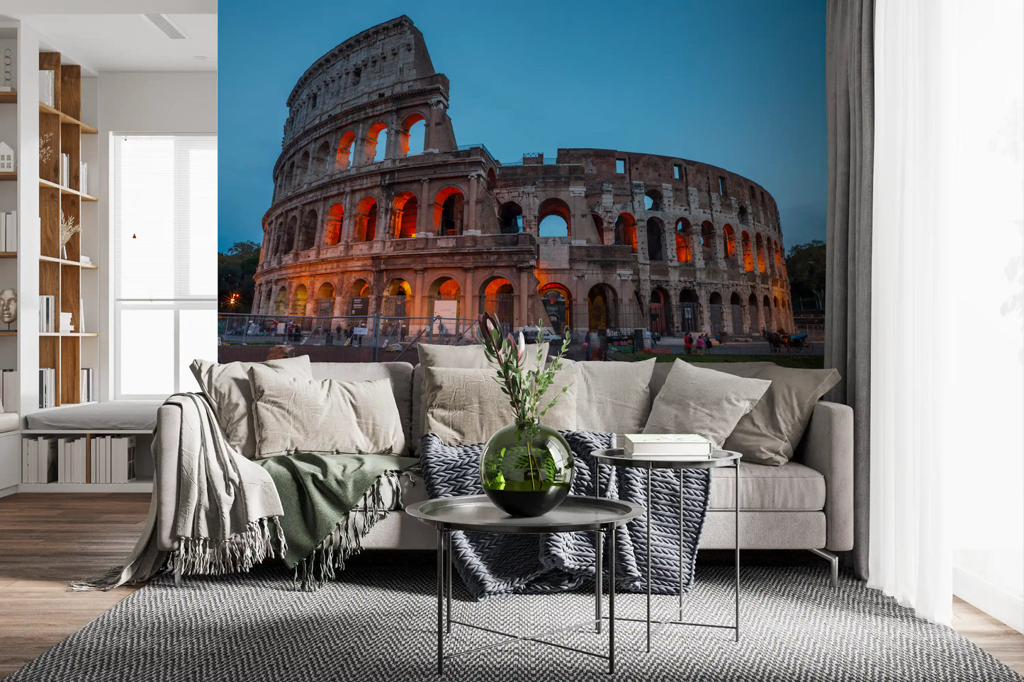 Ancient Roman Monument Dusk Scenery Wall Mural