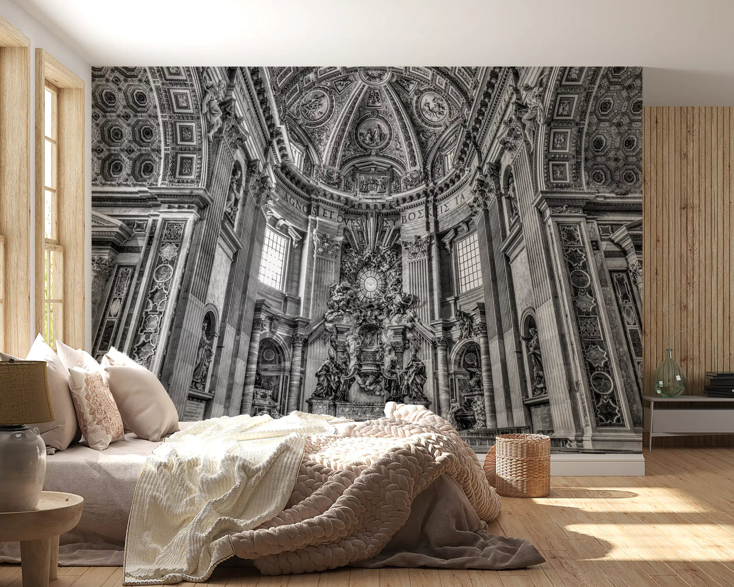 Cathedral Dome and Altar Perspective Wall Mural