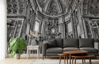 Cathedral Dome and Altar Perspective Wall Mural