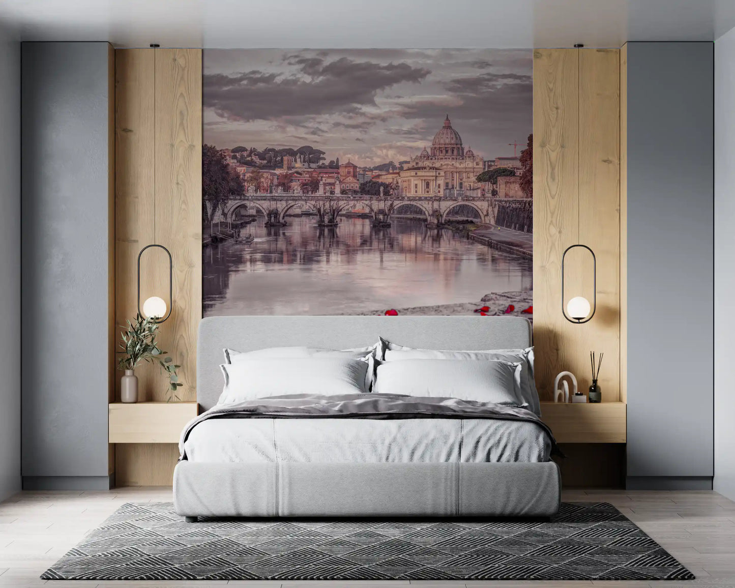 Twilight St. Peter's Basilica View Wall Mural