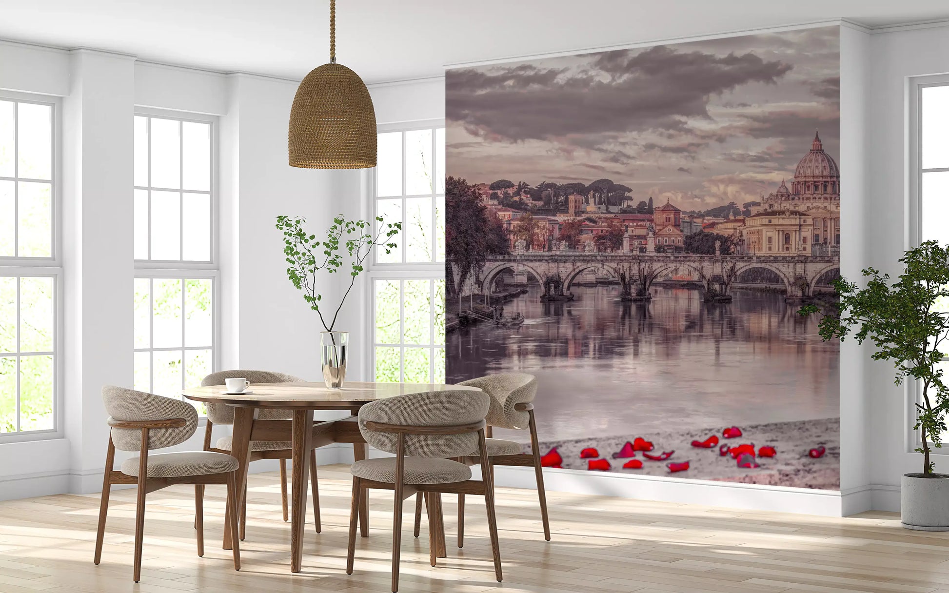 Twilight St. Peter's Basilica View Wall Mural