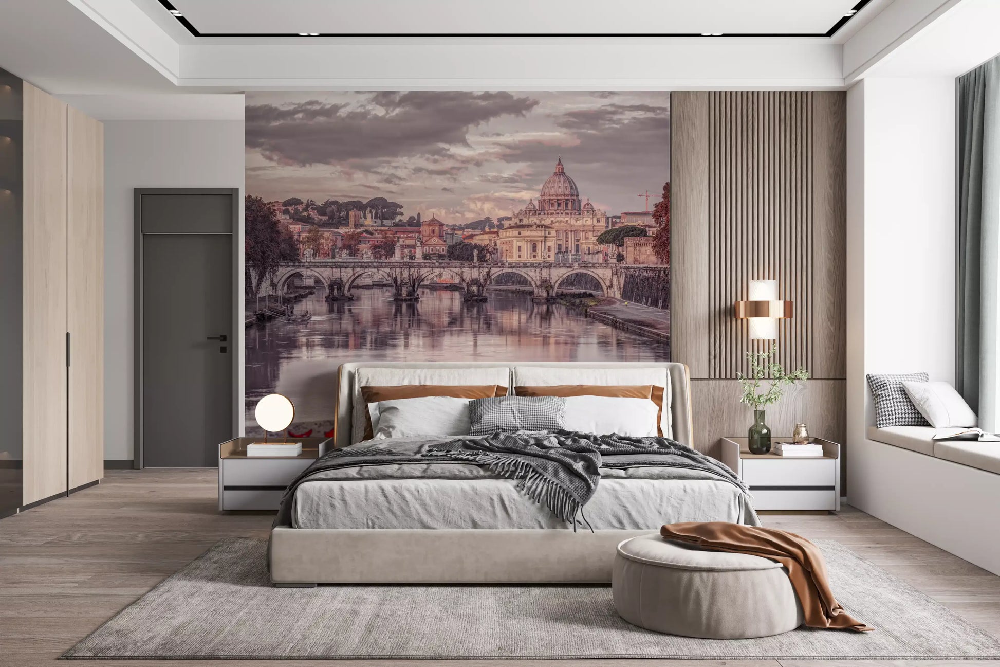 Twilight St. Peter's Basilica View Wall Mural