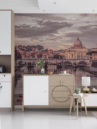 Twilight St. Peter's Basilica View Wall Mural