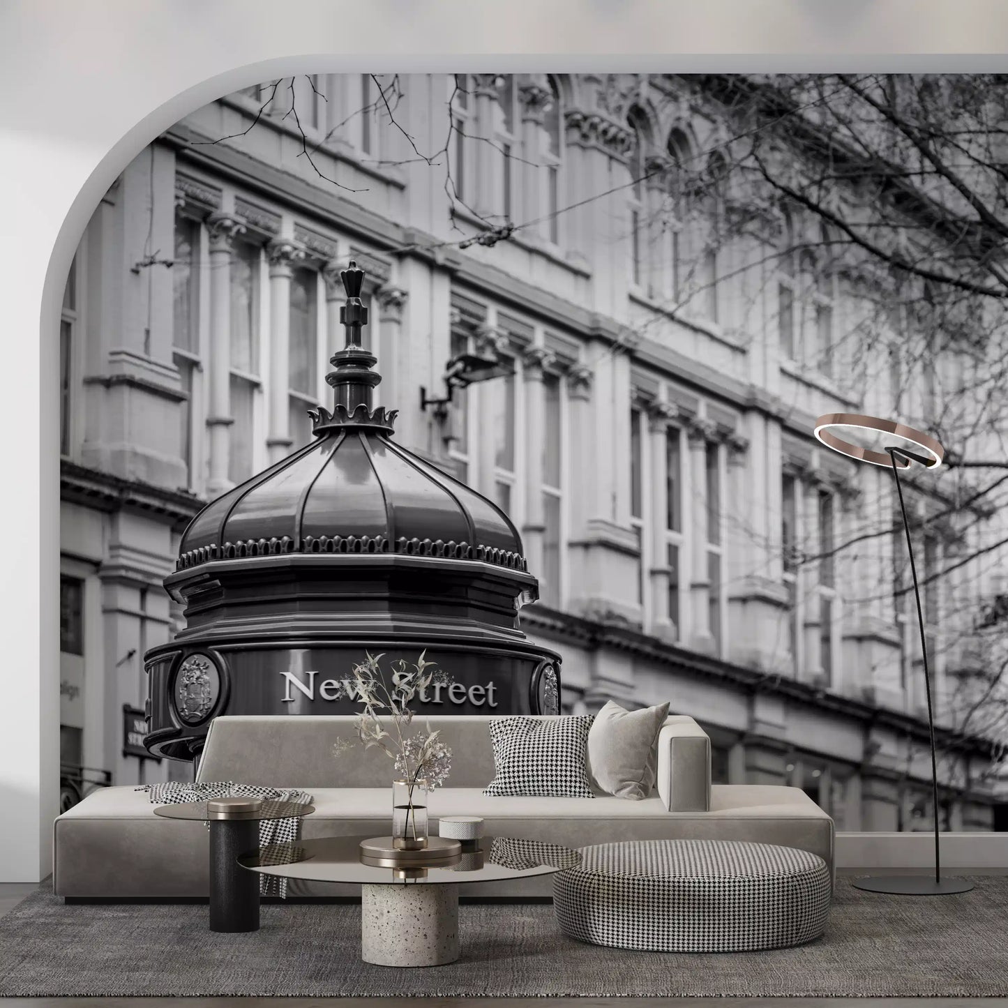 Metropolitan Architectural Pillar Wall Mural