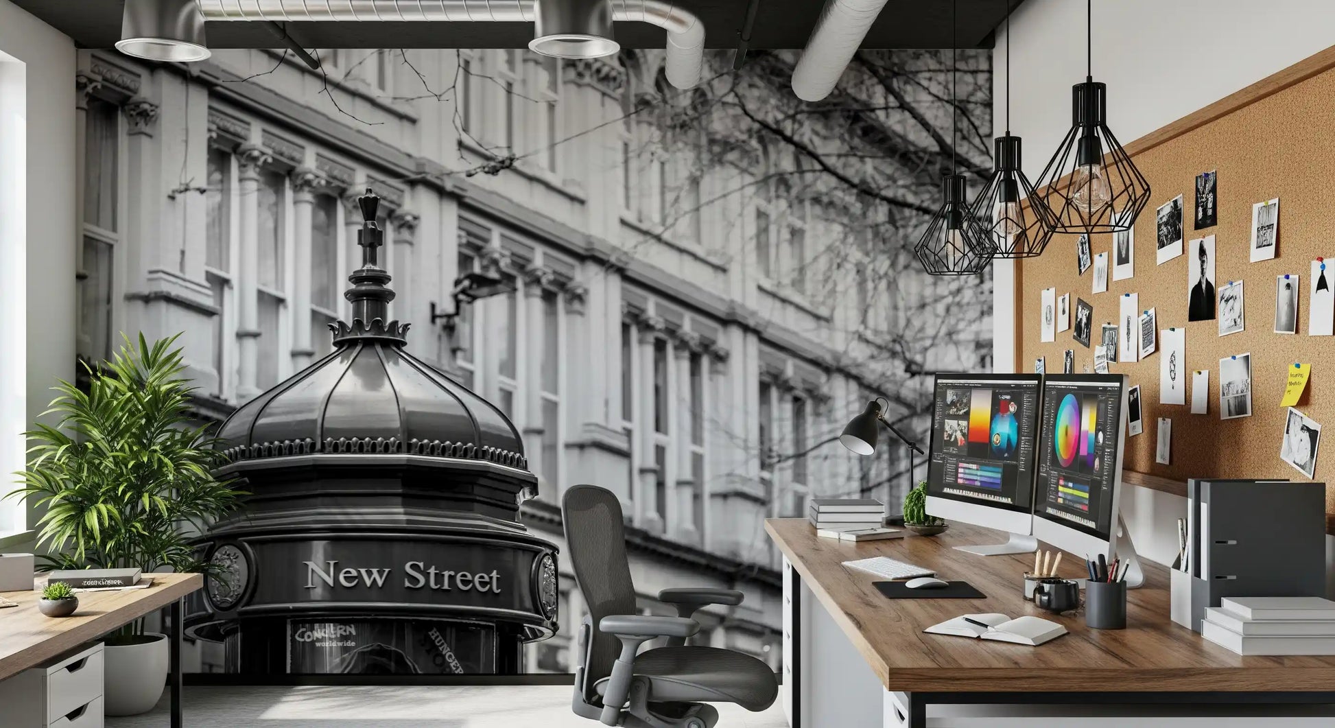 Metropolitan Architectural Pillar Wall Mural