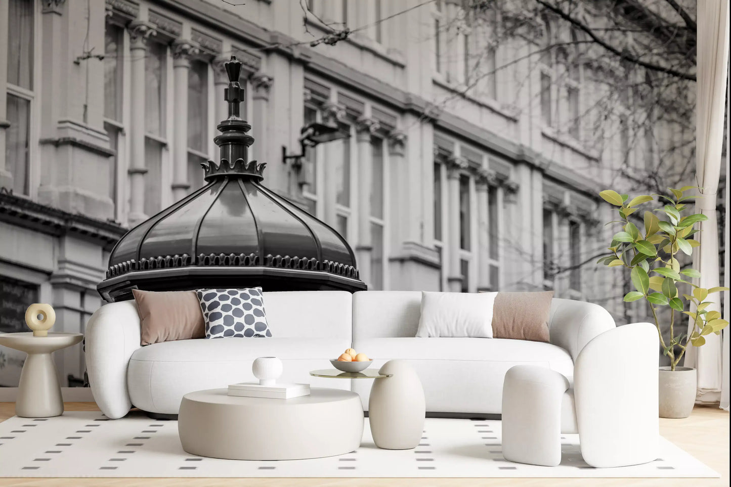 Metropolitan Architectural Pillar Wall Mural