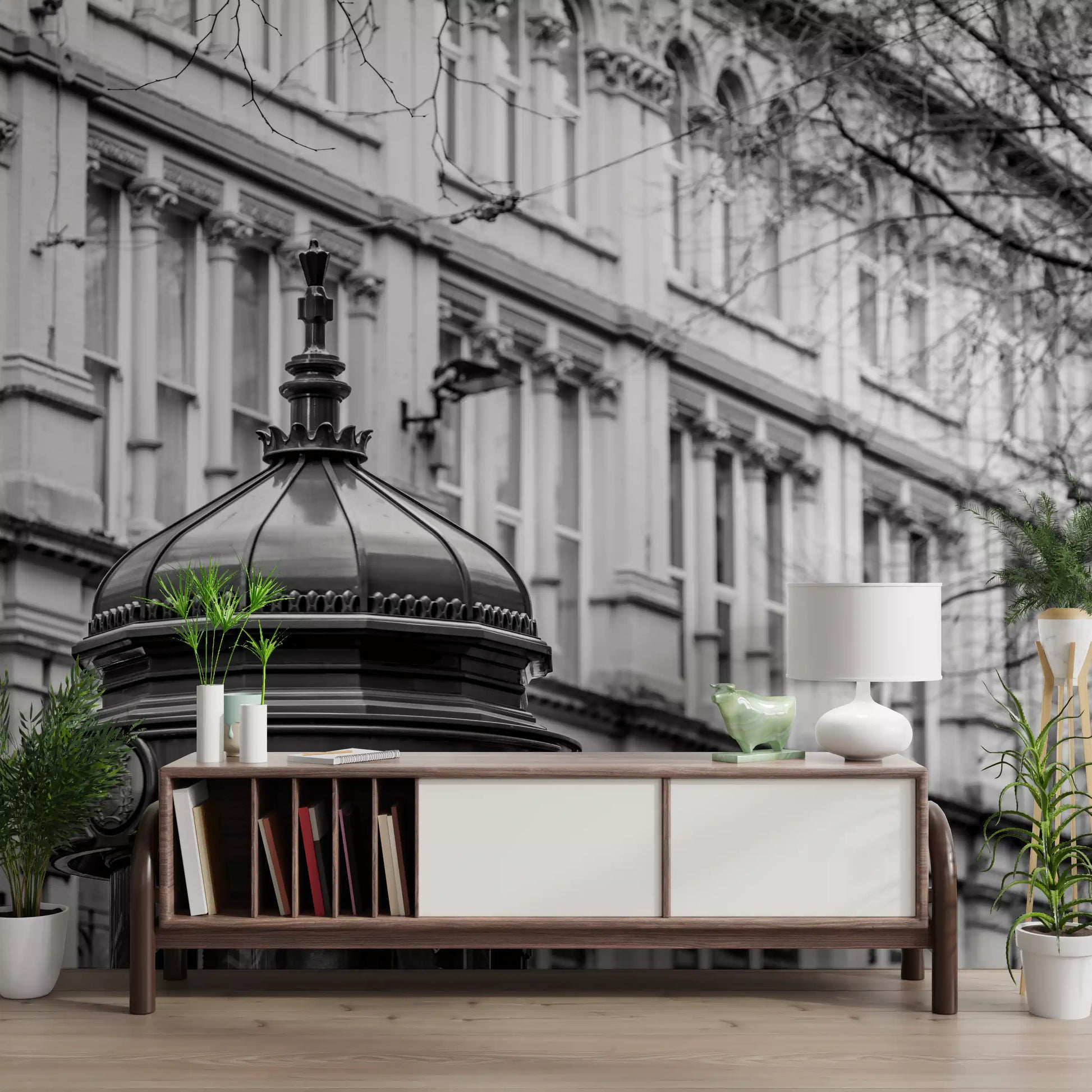 Metropolitan Architectural Pillar Wall Mural