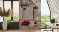 Rustic Romance Floral Still Life Wall Mural