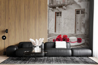 Rustic Romance Floral Still Life Wall Mural