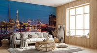 Thames Reflection Architecture Wall Mural