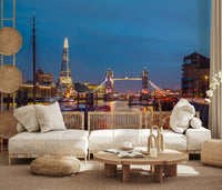 Thames Reflection Architecture Wall Mural