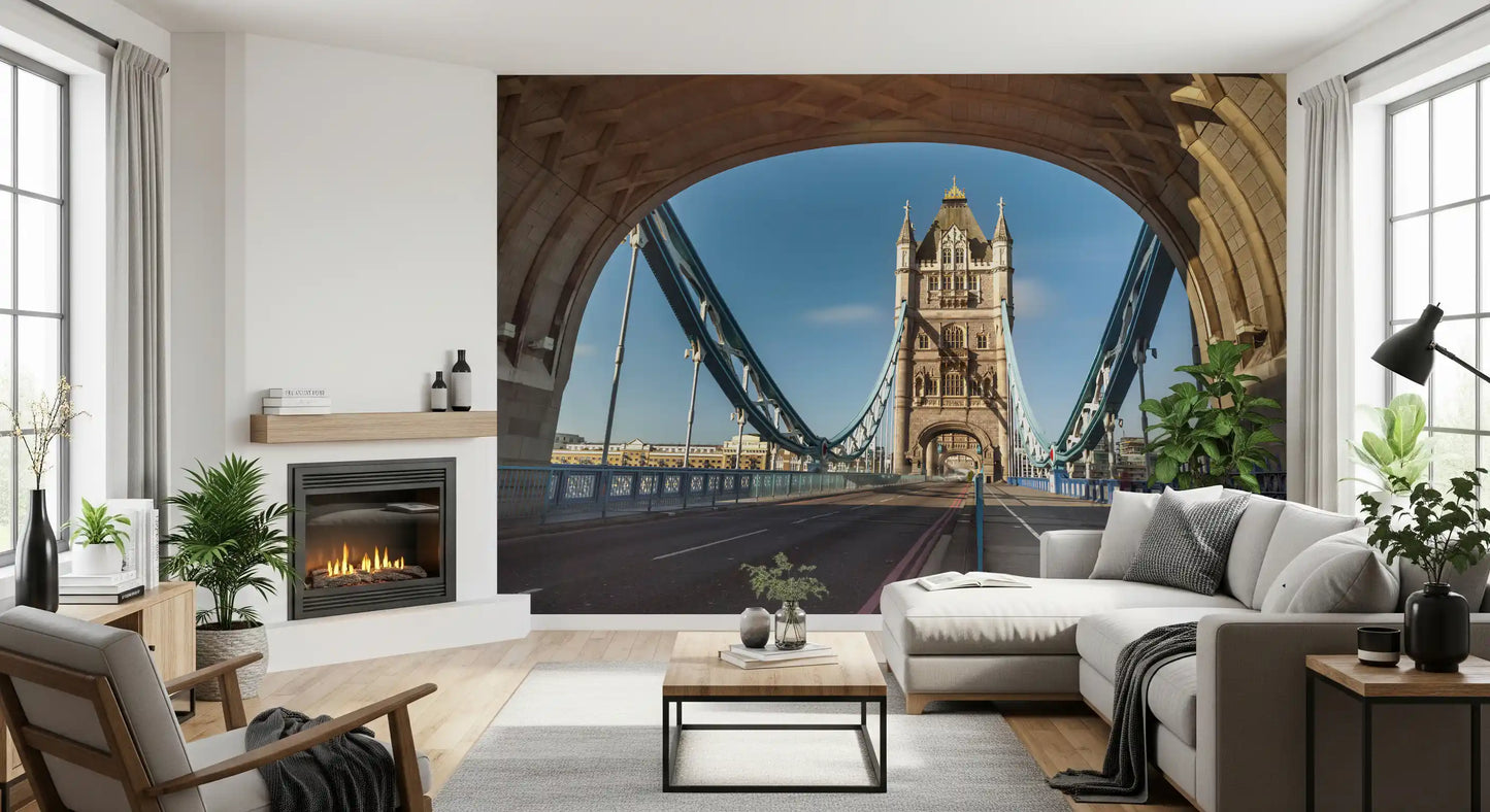 Iconic London River Crossing Archway Wall Mural