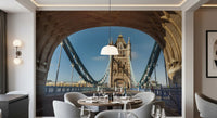 Iconic London River Crossing Archway Wall Mural