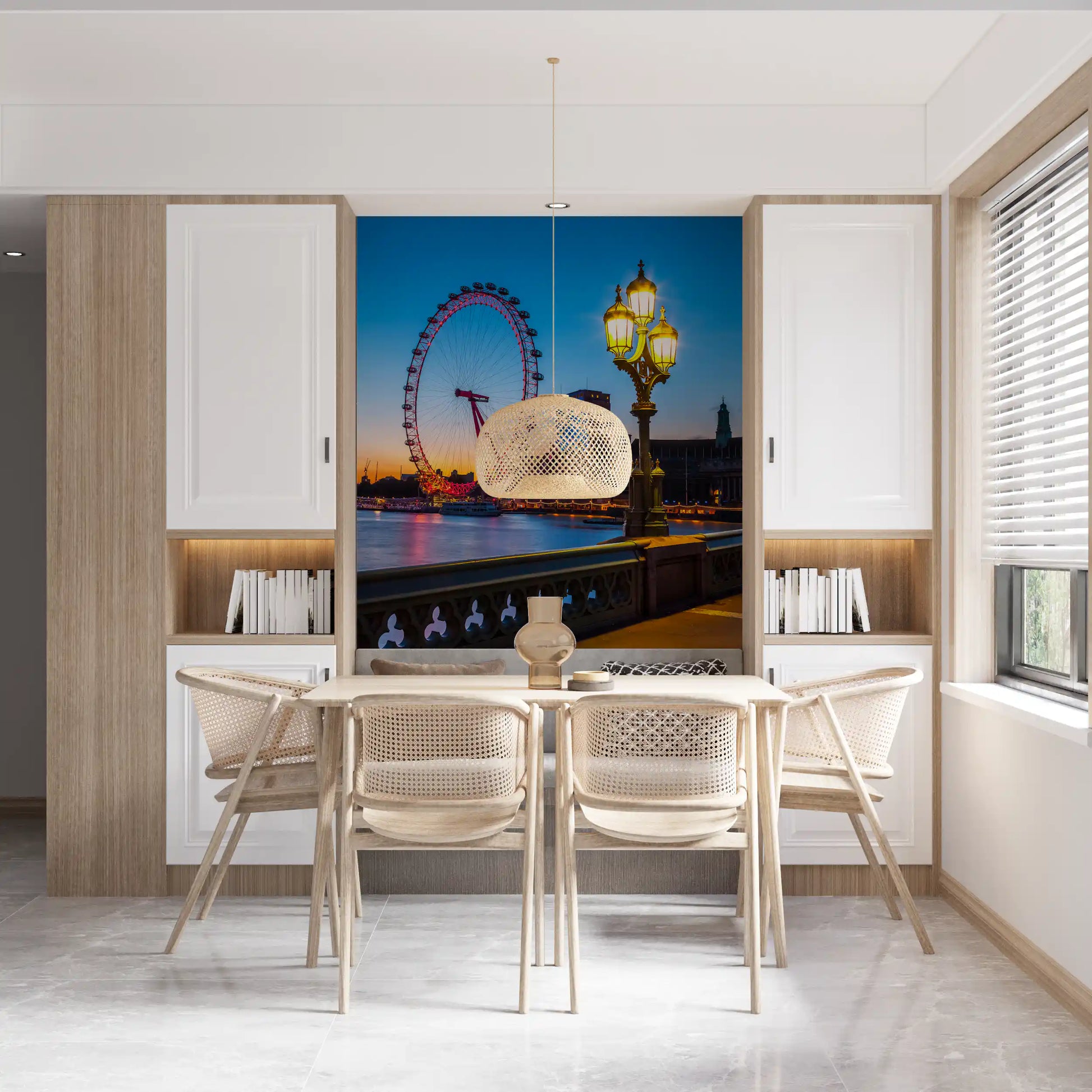 London Eye Twilight Vista Wall Mural