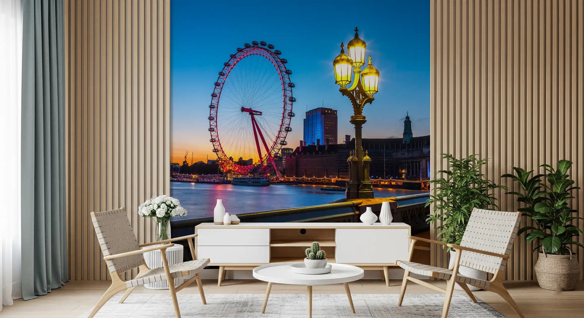 London Eye Twilight Vista Wall Mural