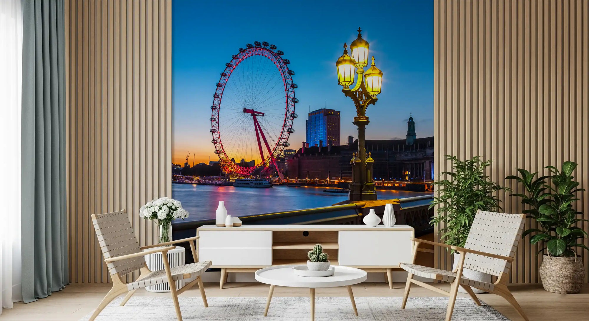 London Eye Twilight Vista Wall Mural