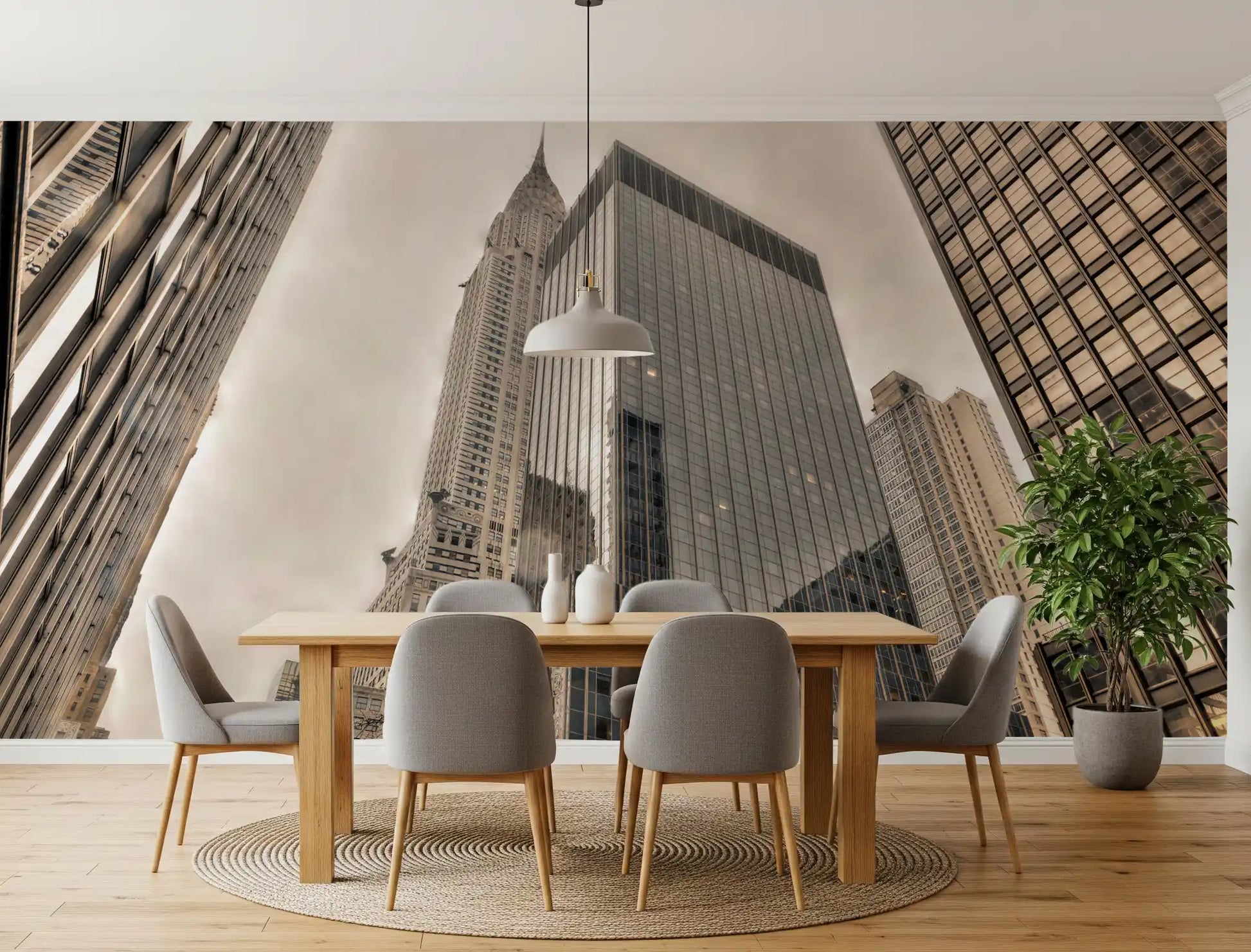 Architectural Heights and Spire Wall Mural