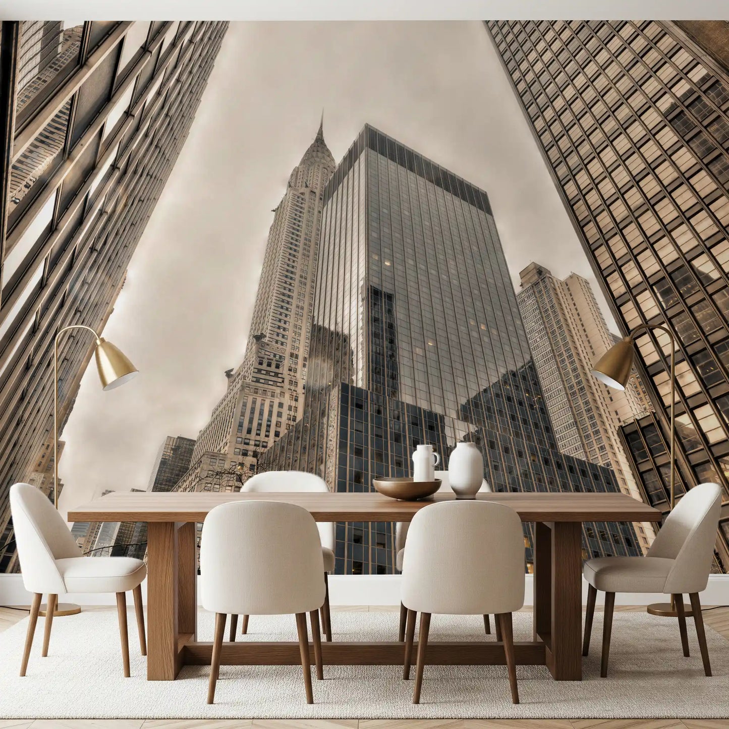 Architectural Heights and Spire Wall Mural