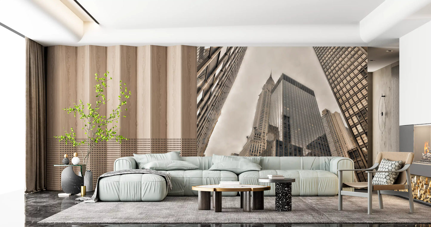 Architectural Heights and Spire Wall Mural