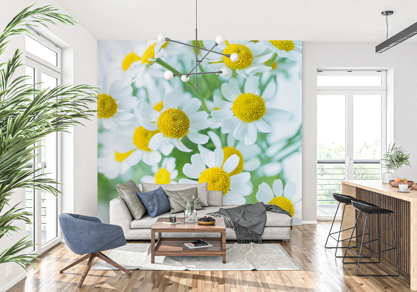 Spring Meadow Bloom Wall Mural