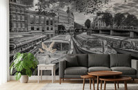Historic Dutch Waterway Wall Mural