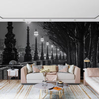 Urban Rain Reflections Wall Mural