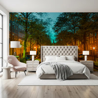 Amsterdam Canal Evening Reflection Wall Mural
