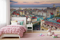 Colonial Havana Sunset Vista Wall Mural