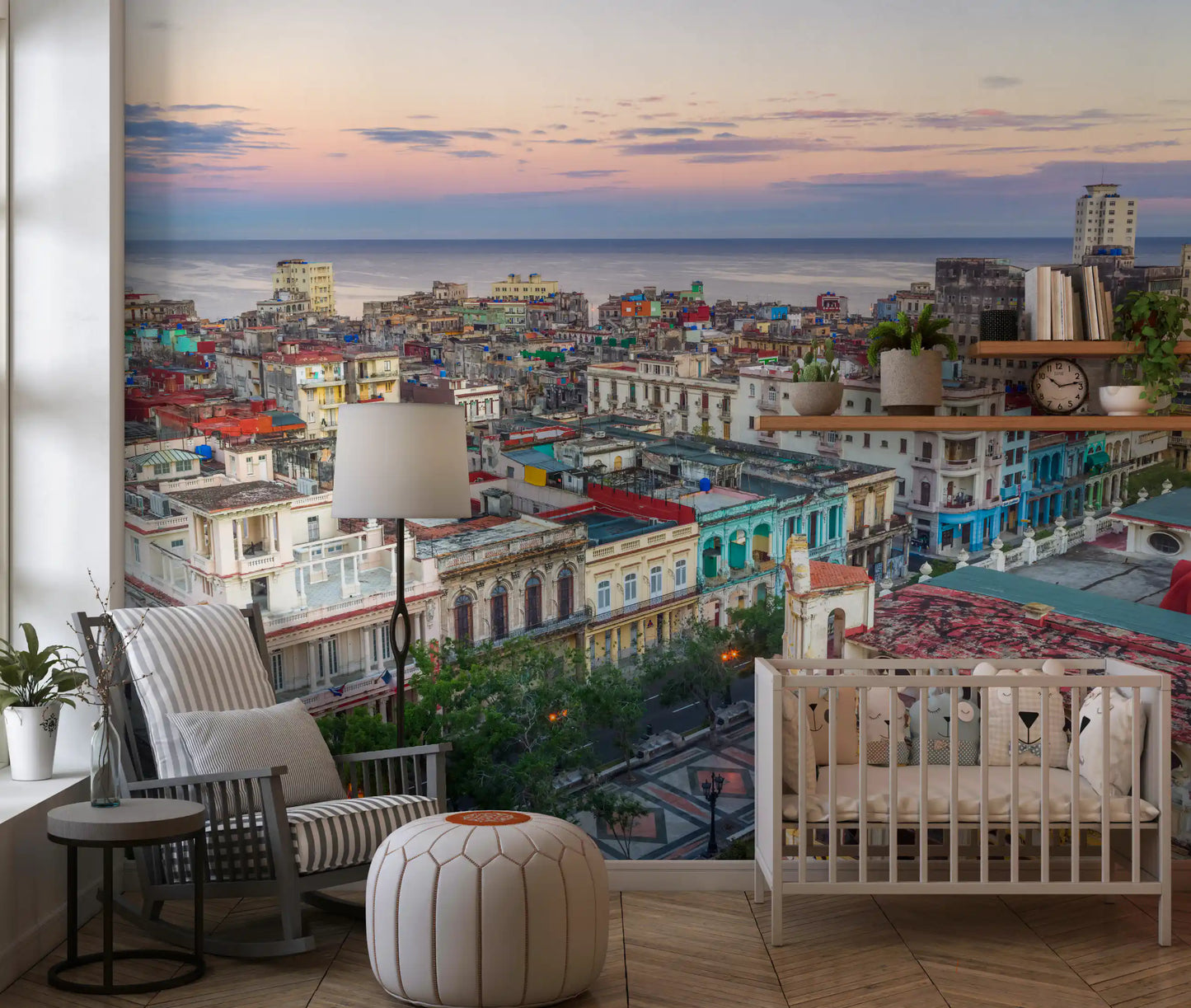 Colonial Havana Sunset Vista Wall Mural