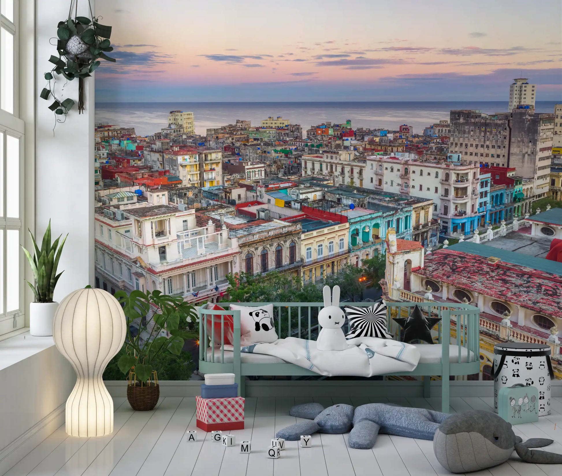 Colonial Havana Sunset Vista Wall Mural