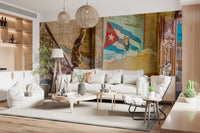Aged Colonial Architectural Mural Wall Mural