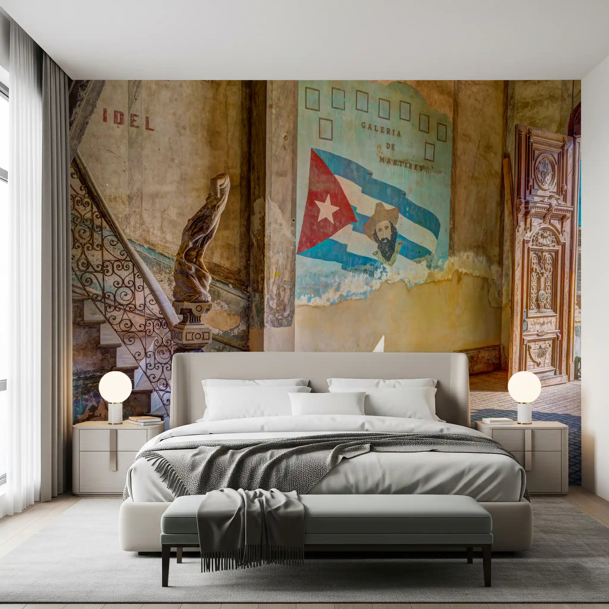 Aged Colonial Architectural Mural Wall Mural