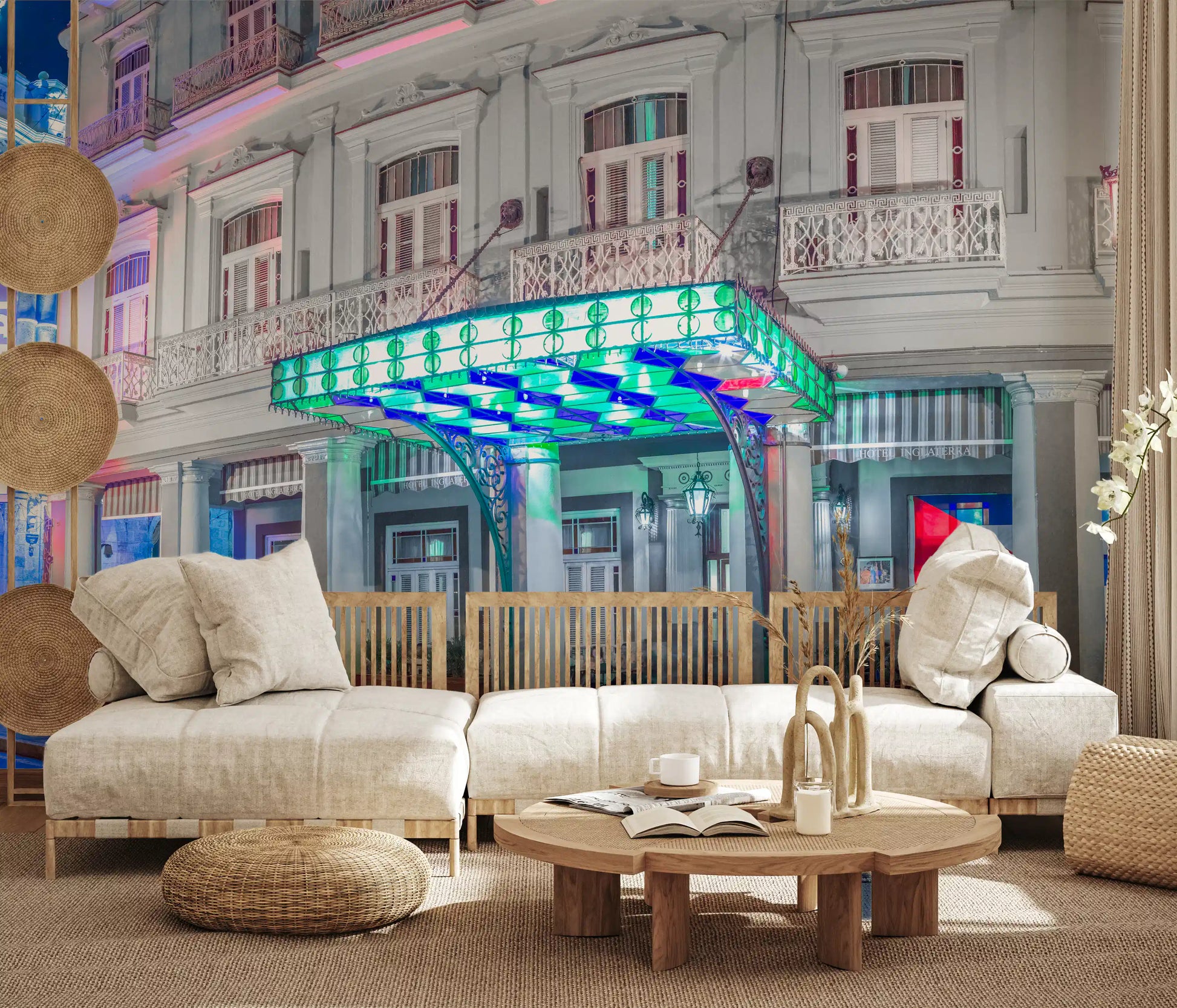 Classic Cuban Nightscape Wall Mural