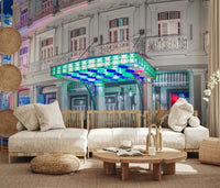 Classic Cuban Nightscape Wall Mural