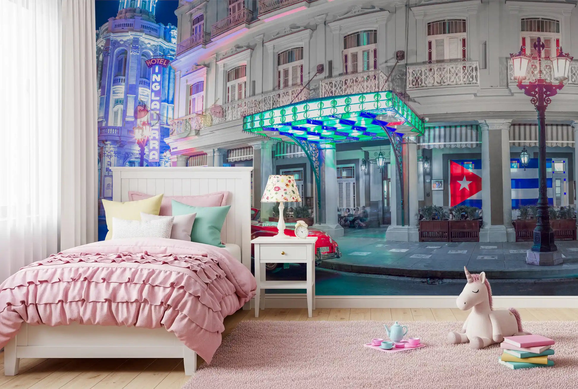 Classic Cuban Nightscape Wall Mural