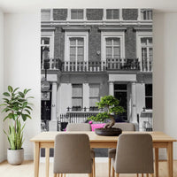 Urban Pink Pop Monochrome Wall Mural
