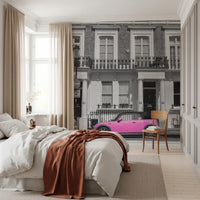 Urban Pink Pop Monochrome Wall Mural
