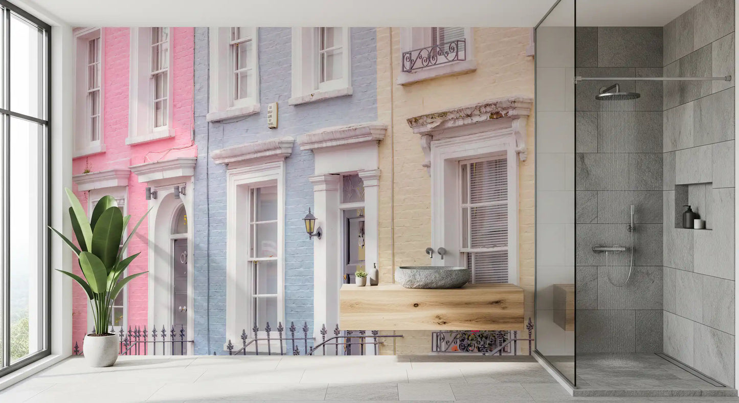 Charming European Streetscape Wall Mural