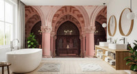 Ornate Historical Stone Facade Wall Mural