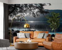Misty Mountain Lake Retreat Wall Mural