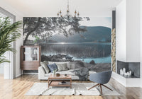 Misty Mountain Lake Retreat Wall Mural