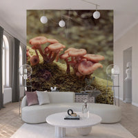 Woodland Fungi Soft Focus Botanical Wall Mural