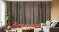 Rustic Autumn Grove Wall Mural