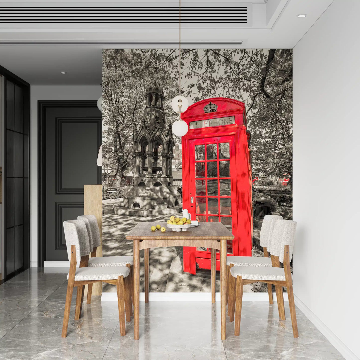 Classic British Street Heritage Wall Mural