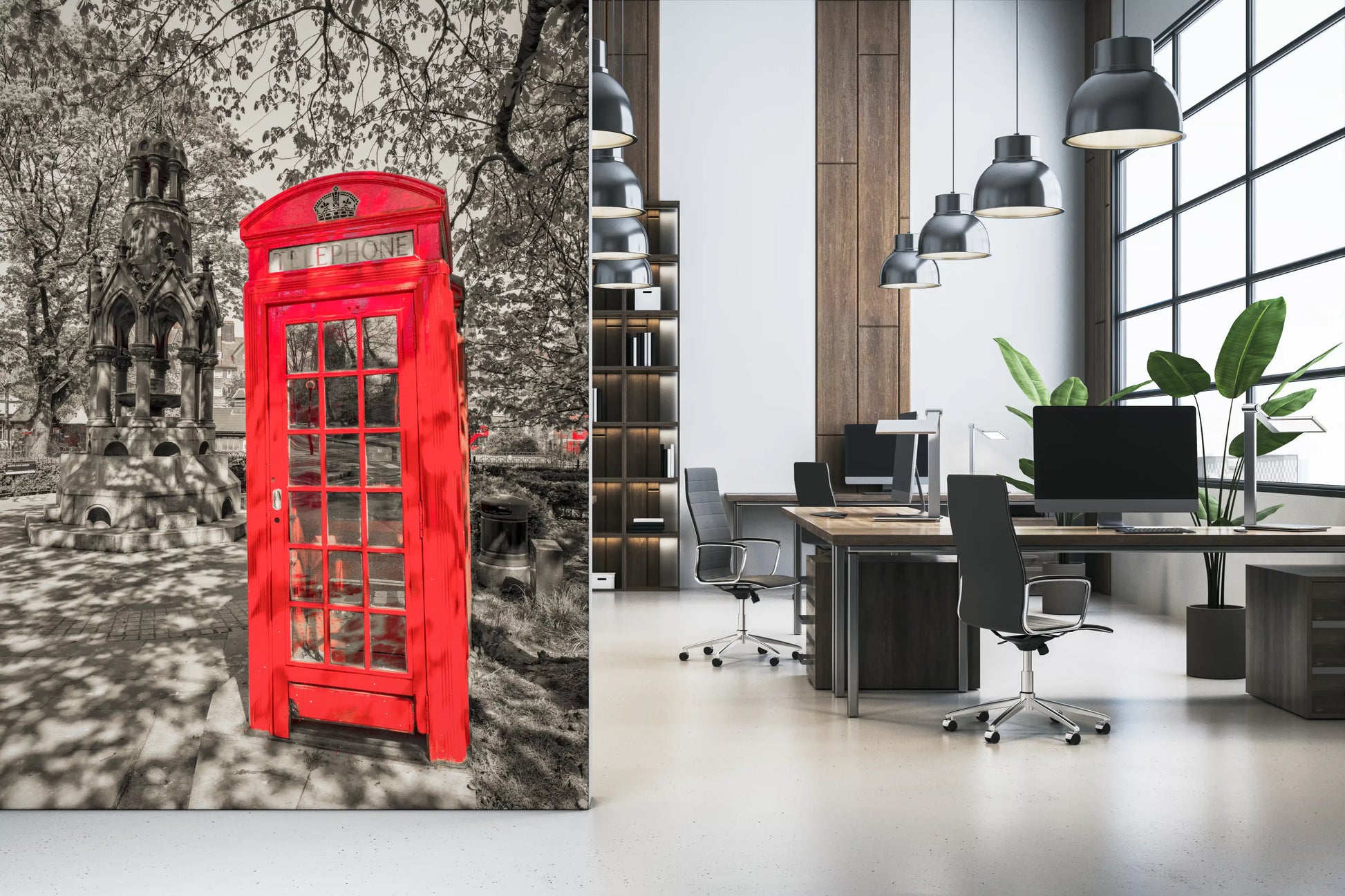 Classic British Street Heritage Wall Mural