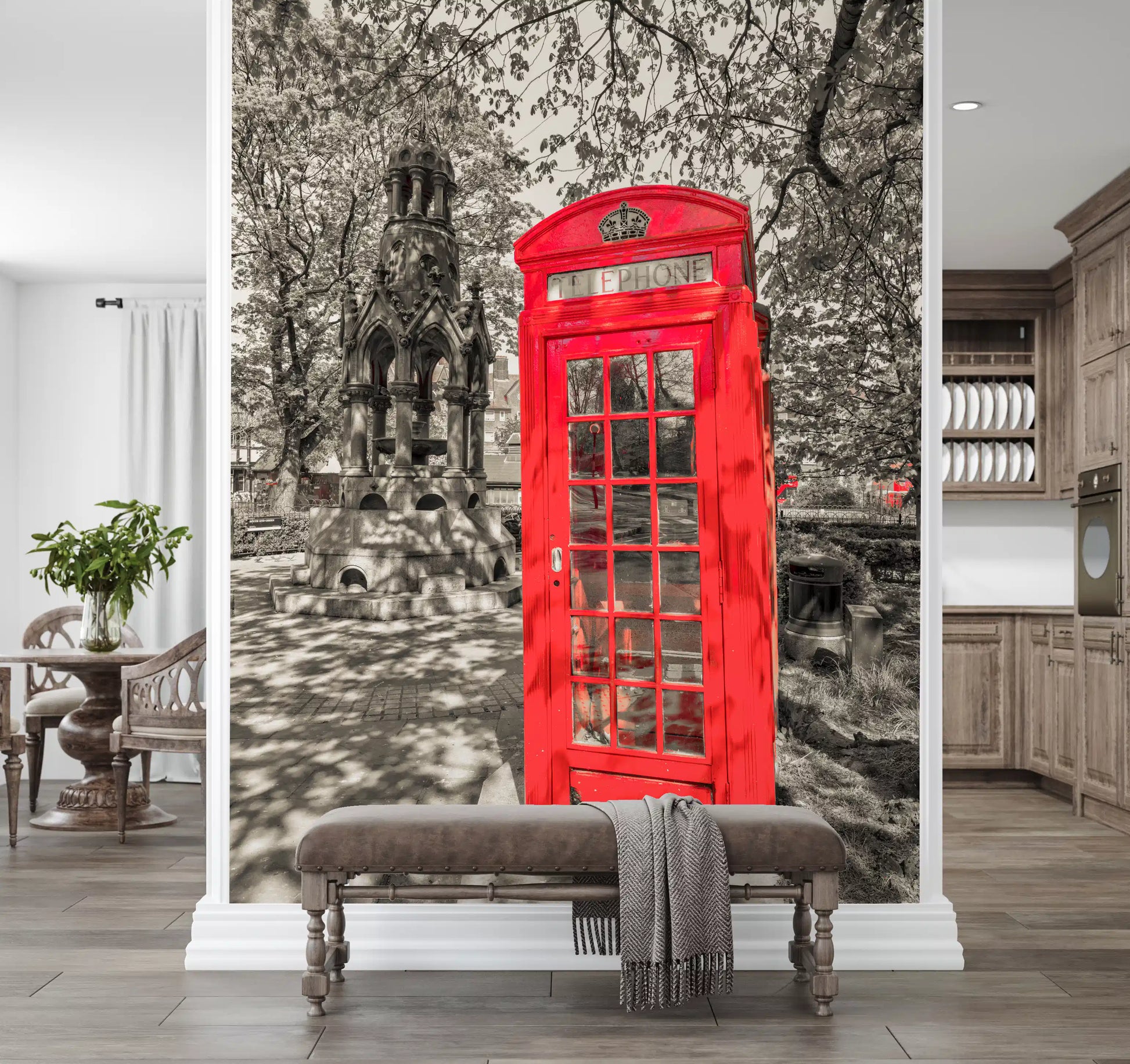 Classic British Street Heritage Wall Mural