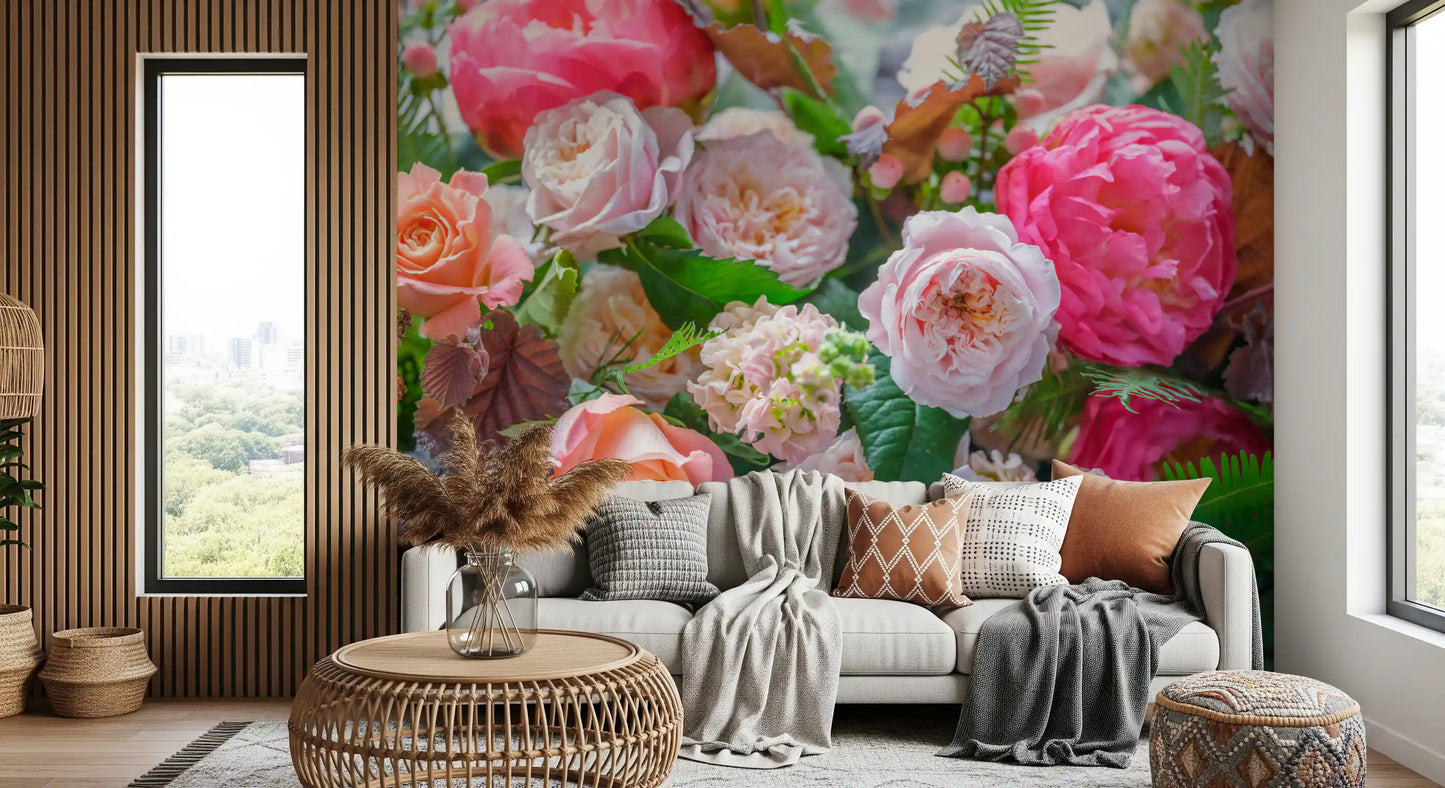 Velvet Petal Arrangement Wall Mural